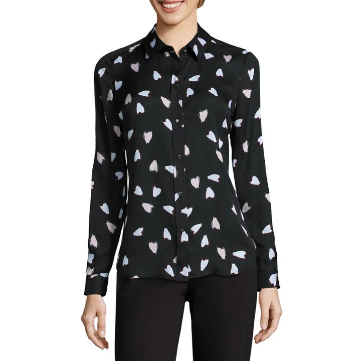 Liz Claiborne Long Sleeve Woven Blouse