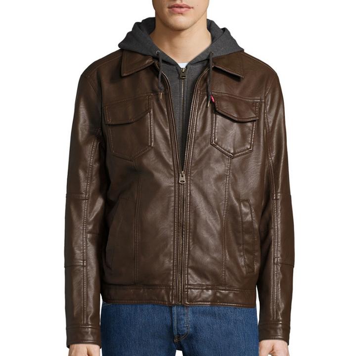 Levi's Faux Leather Trucker Jacket