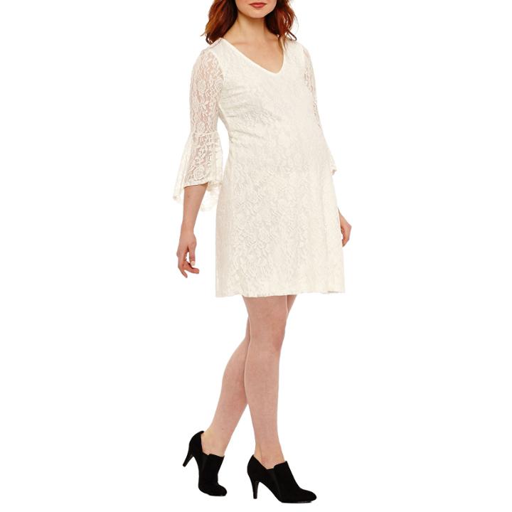 Tiana B Ruffle Sleeve Lace Dress