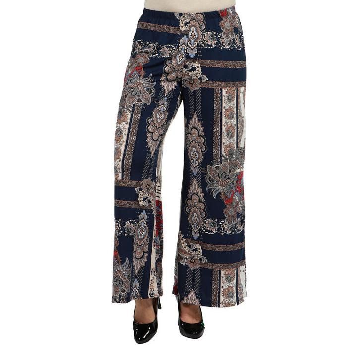 24/7 Comfort Apparel Courtyard Palazzo Pants - Plus