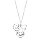 Footnotes Sterling Silver Be Happy Heart Charm Pendant Necklace