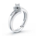 1/4 Ct. T.w. Diamond 10k White Gold Bridal Ring Set