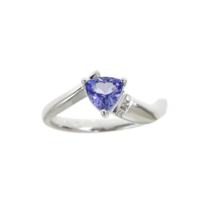 Limited Quantities Genuine Tanzanite And Diamond-accent Ring