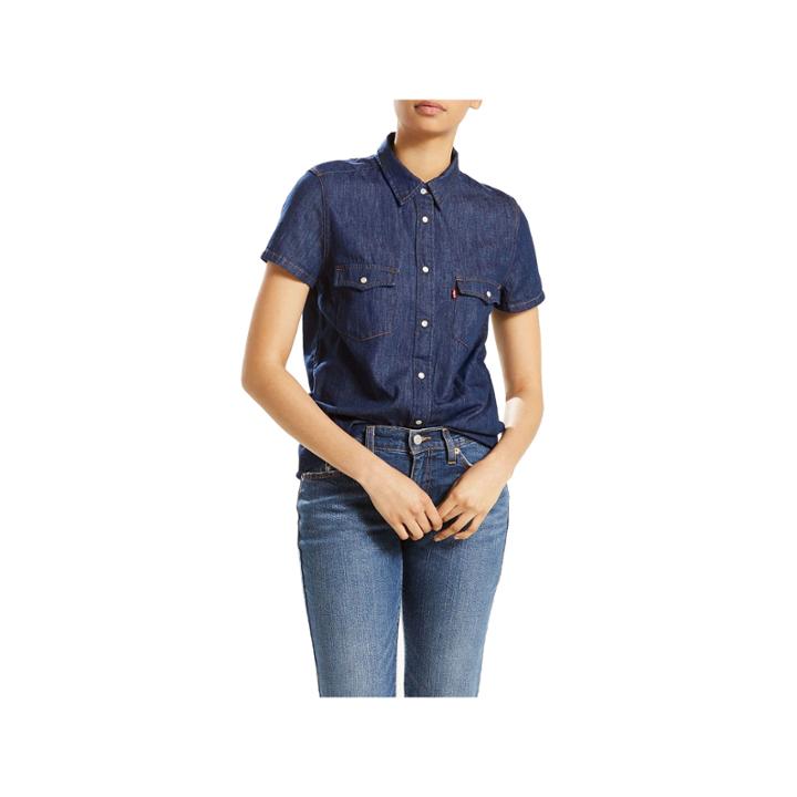 Levi's Modern Fit Short Sleeve Snap-front Shirt