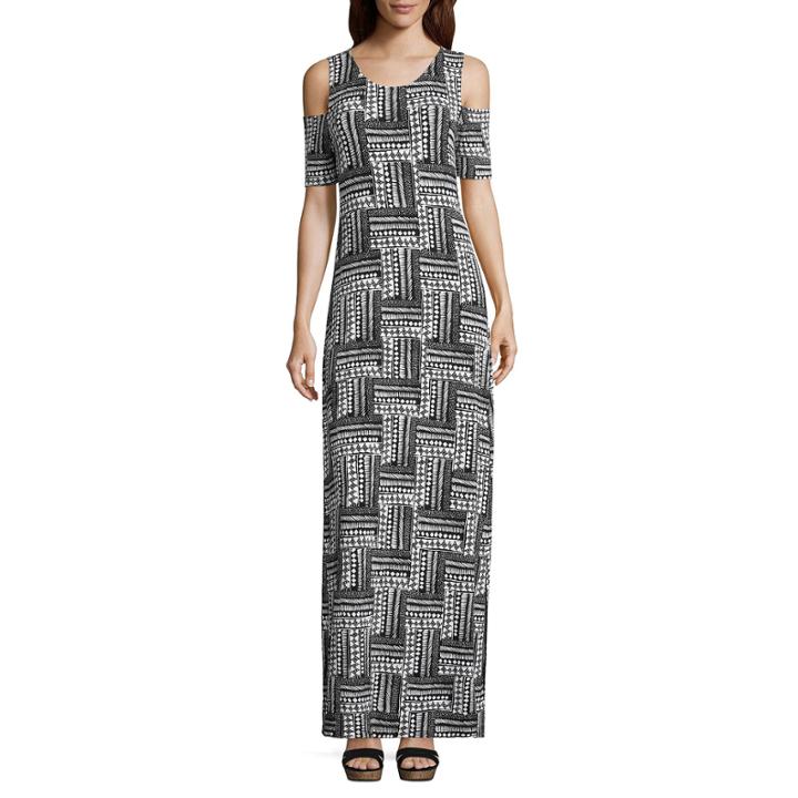 Short Sleeve Tie Dye Maxi Dress