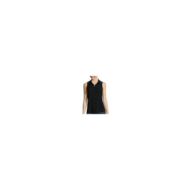Arizona Sleeveless Button-front Shirt