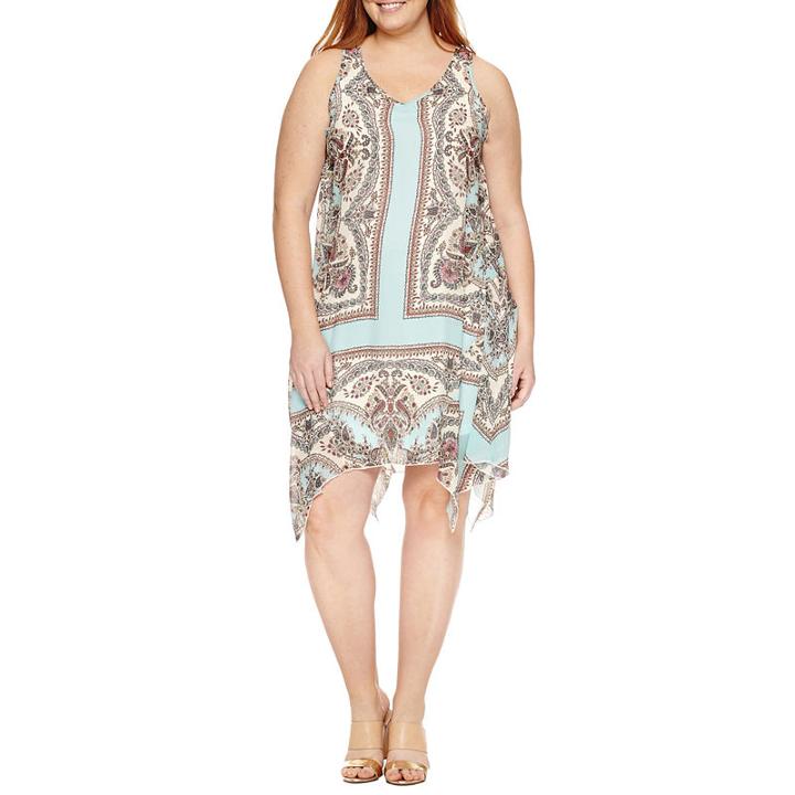 Unity Sleeveless Woven Sheath Dress - Plus