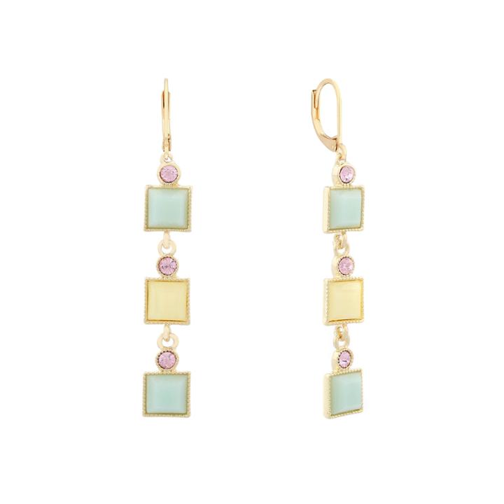 Monet Jewelry Multi Color Drop Earrings