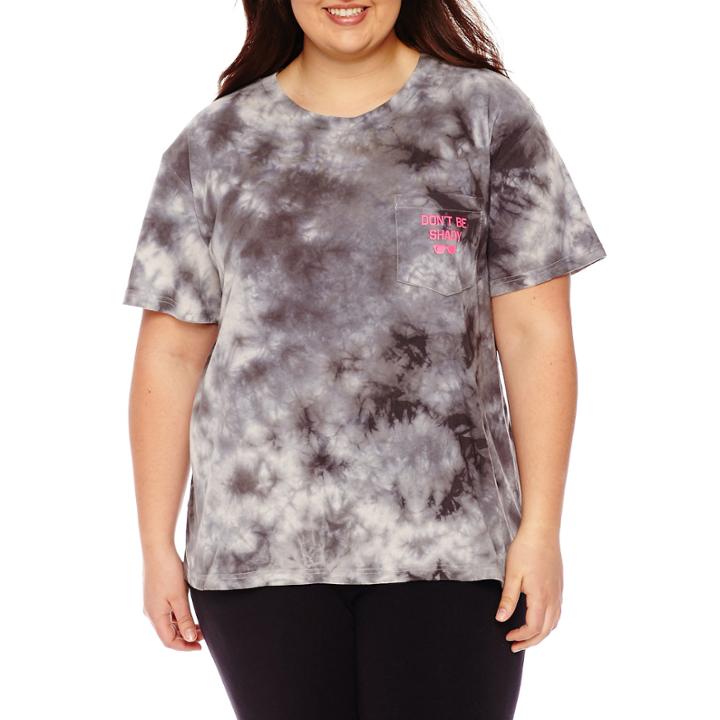 Flirtitude Don't Be Shady Graphic T-shirt- Juniors Plus