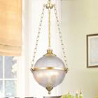 Bindral 2-light 18-inch Glass Globe Natural Bronzependant