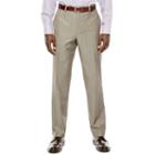 Collection By Michael Strahan Taupe Flat-front Suit Pants - Classic Fit