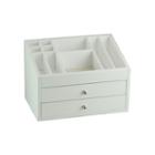 White Cosmetic 2-drawer Jewelry Box