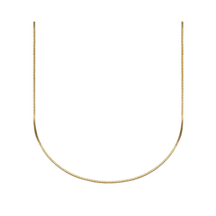Made In Italy 10k Gold Venetian Box Chain Necklace, 18