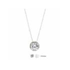 Sparkle Allure Cubic Zirconia Round Pave Pendant With Cubic Zirconia Stud Earrings Set