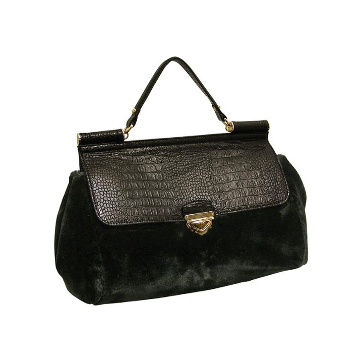 Adrienne Landau Rolled Top Satchel