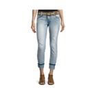 Vanilla Star Belted Cropped Jeans