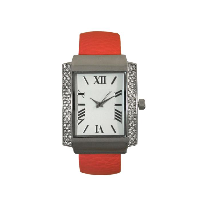 Olivia Pratt Womens Pink Bangle Watch-15773
