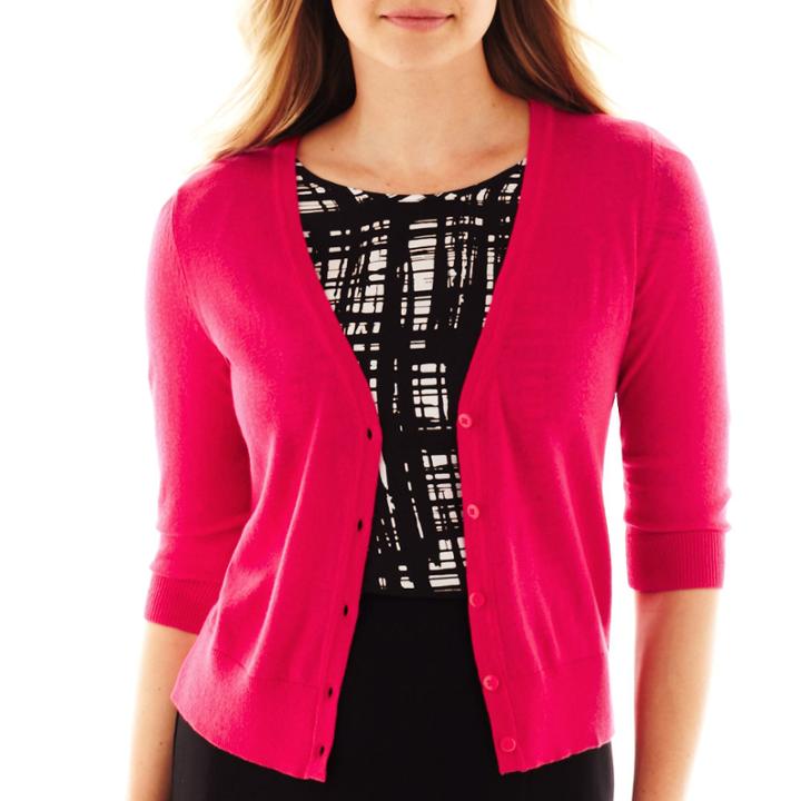 Worthington V-neck Cardigan Sweater