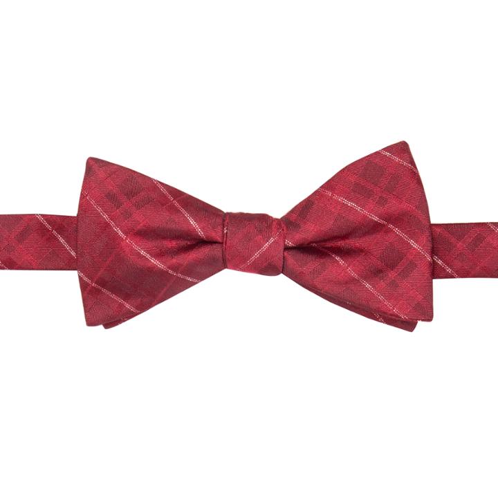 Stafford Glitter Plaid Pre-tied Bowtie