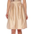 Be By Chetta B High-rise Silk Flare Skirt