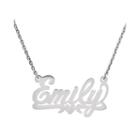 Personalized 20x34mm Polished Heart Name Necklace