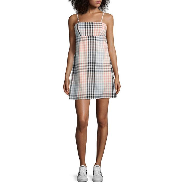 Heart N Soul Sleeveless Squares A-line Dress-juniors