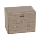 Mele & Co. Jewelry Box In Sand Faux Leather