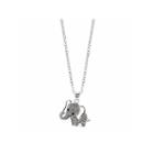 Sparkle Allure Womens Gray Silver Over Brass Pendant Necklace