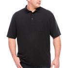 Van Heusen Short Sleeve Flex Stretch Solid Knit Polo- Big And Tall