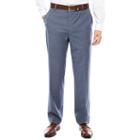 Men's Jf J. Ferrar Texture Stretch Light Blue Flat-front Straight-leg Classic Fit Pant