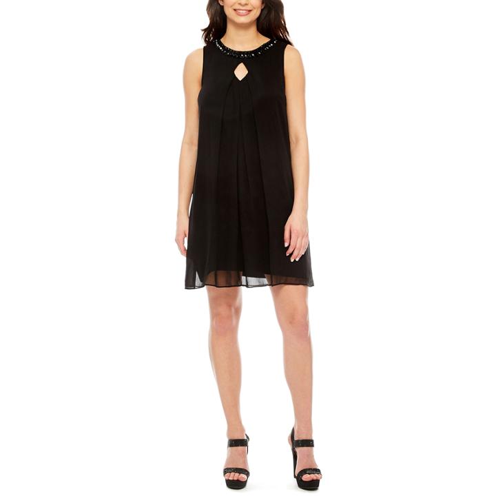 Studio 1 Sleeveless Beaded Shift Dress