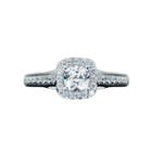 Modern Bride Signature 1 1/2 Ct. T.w. Diamond 14k White Gold Halo Engagement Ring
