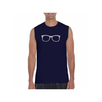 Los Angeles Shieik To Be Geek Sleeveless Word Artt-shirt-men's Men's Big And Tall