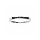 Womens 1/10 Ct. T.w. Color Enhanced Black Diamond Sterling Silver Band