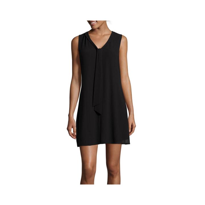 Heart & Soul Sleeveless Bow A-line Dress- Juniors