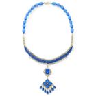 Beaded Gold-tone Gypsy Necklace