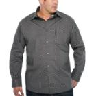 Claiborne Long Sleeve Dots Button-front Shirt-big And Tall