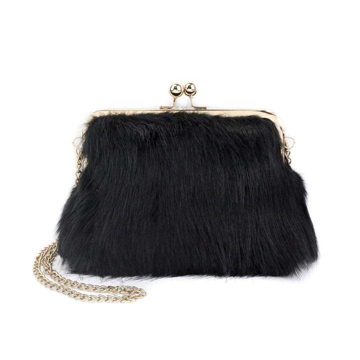 Olivia Miller Iselle All Over Fur Shoulder Bag