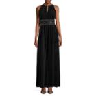 R & M Richards Sleeveless Embellished Fitted Gown-talls