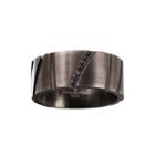 Mens Diamond Accent Black Stainless Steel 10mm Wedding Band