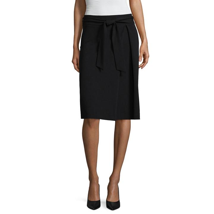 Worthington Tie Envelope Skirt- Talls