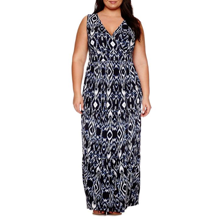 St. John's Bay Sleeveless Maxi Dress-plus