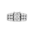 3 Ct. T.w. Diamond 14k White Gold Tiered Engagement Ring