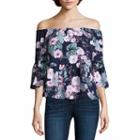 A.n.a 3/4 Sleeve Square Neck Woven Blouse - Tall