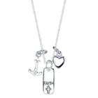 Footnotes Womens Heart Pendant Necklace
