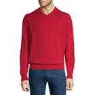St. John's Bay V Neck Long Sleeve Pullover Sweater