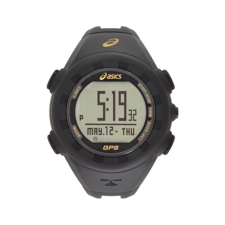 Asics Ag01 Gps Training Unisex Black Strap Watch-cqag0105y