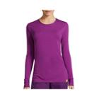 Wonderwink Layers Womens Long-sleeve Striped Tee