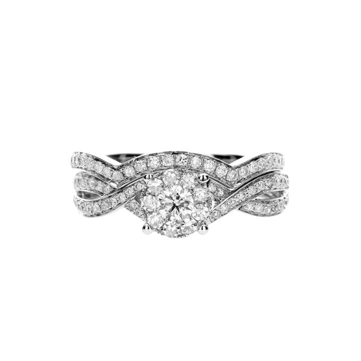 Brilliant Dream&trade; 3/4 Ct. T.w. Diamond 14k White Gold Bridal Ring Set