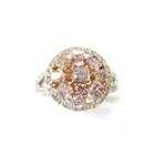 Womens 1 1/2 Ct. T.w. Pink Diamond 18k Gold Engagement Ring